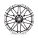 US Mag 1PC Santa Cruz 5 22x9 +15mm Anthracite with Diamond Cut Lip