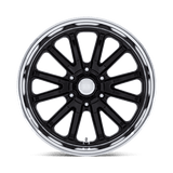 US Mag Rambler 6 20x8 gloss black diamond cut lip truck wheel