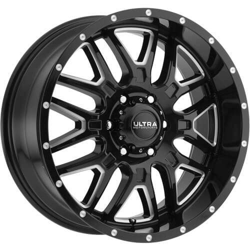 Ultra Hunter Gloss Black with Milled Spoke Edges