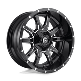 Fuel 1PC D627 VANDAL 20x10 -18mm Gloss Black Milled
