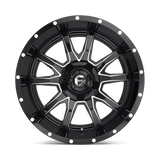 Fuel 1PC D627 VANDAL 20x9 +1mm Gloss Black Milled (5x114.3 / 5x127)