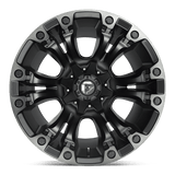 Fuel D851 Vapor 18x9 Matte Black Gray Tint premium truck wheel