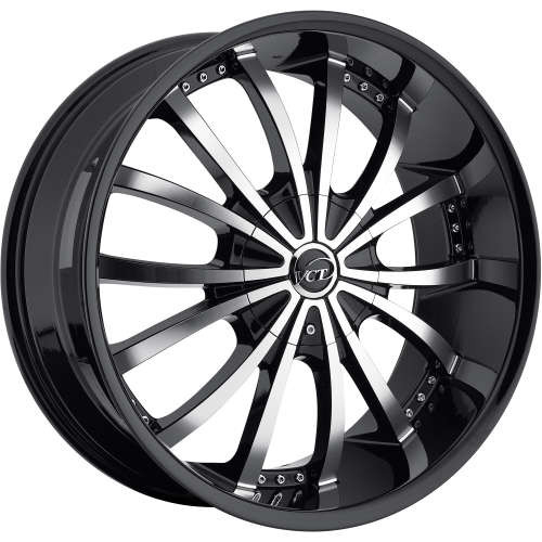 VCT Mancini Black with Machined Spoke Faces