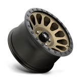 Fuel 1PC Vector 17x8.5 +7mm Bronze with Black Simulated Beadlock Ring