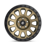 Fuel 1PC Vector 17x8.5 +7mm Bronze with Black Simulated Beadlock Ring