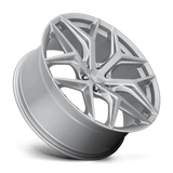 Niche Vice SUV 24x10 +30mm Gloss Silver with Brushed Spokes