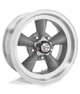 American Racing Vintage Torq Thrust D 16x8 -12 Torq Thrust Gray Machined Lip