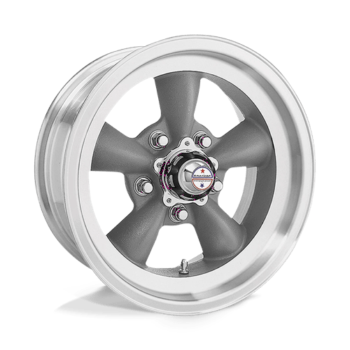American Racing Vintage Torq Thrust D 16x8 -12 Torq Thrust Gray Machined Lip