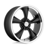 American Racing Vintage VN338 Boss TT 20x10 textured black diamond cut lip premium wheel