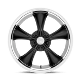 American Racing Vintage VN338 Boss TT 20x10 textured black diamond cut lip premium wheel