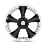 American Racing Vintage Boss 18x9.5 Satin Black Polished Lip premium wheel