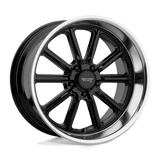 American Racing Vintage VN507 Rodder 20x8 Gloss Black Diamond Cut Lip premium wheel