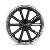 American Racing Vintage VN507 Rodder 20x8 Gloss Black Diamond Cut Lip premium wheel