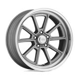 American Racing Vintage VN510 DRAFT 20x10 +6mm Vintage Silver Diamond Cut Lip