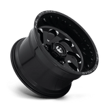 Fuel 1PC D637 VORTEX 20x12 -44mm Gloss Black Milled