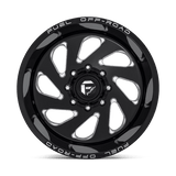 Fuel 1PC D637 VORTEX 20x12 -44mm Gloss Black Milled
