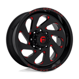 Fuel 1PC D638 VORTEX 20x12 -44mm Gloss Black Red Tinted Clear