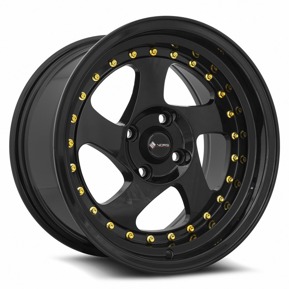 Vors VR2 All Black Gold Rivet