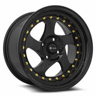 Vors VR2 All Black Gold Rivet