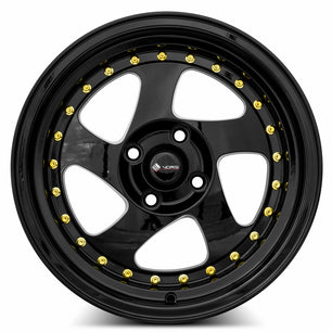 Vors VR2 All Black Gold Rivet