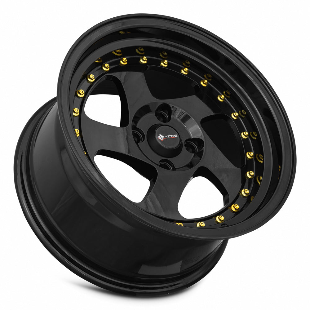 Vors VR2 All Black Gold Rivet