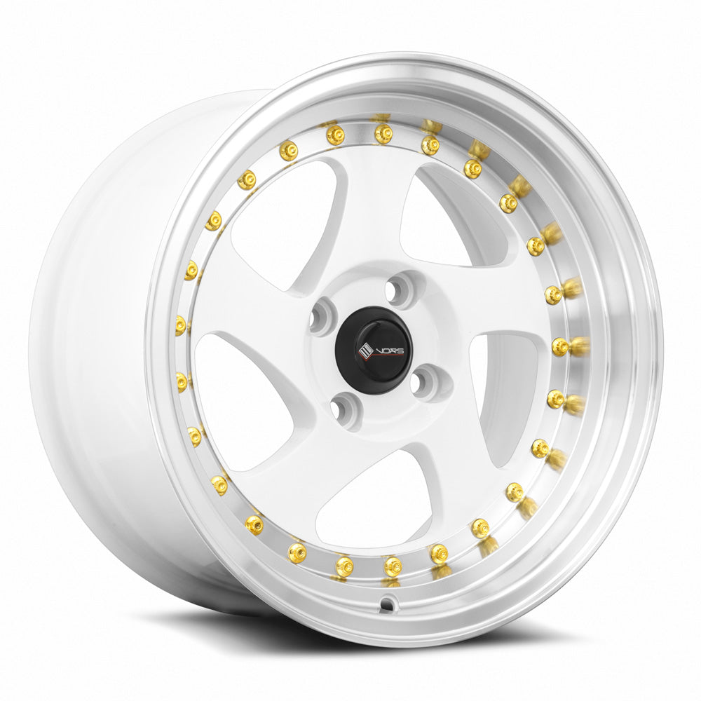 Vors VR2 White Machine Lip Gold Rivet