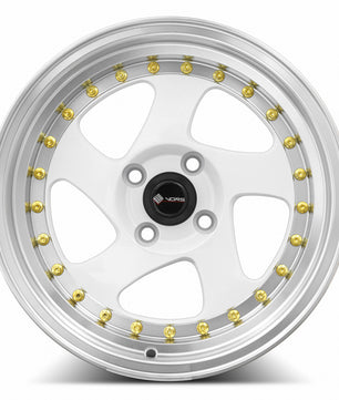 Vors VR2 White Machine Lip Gold Rivet