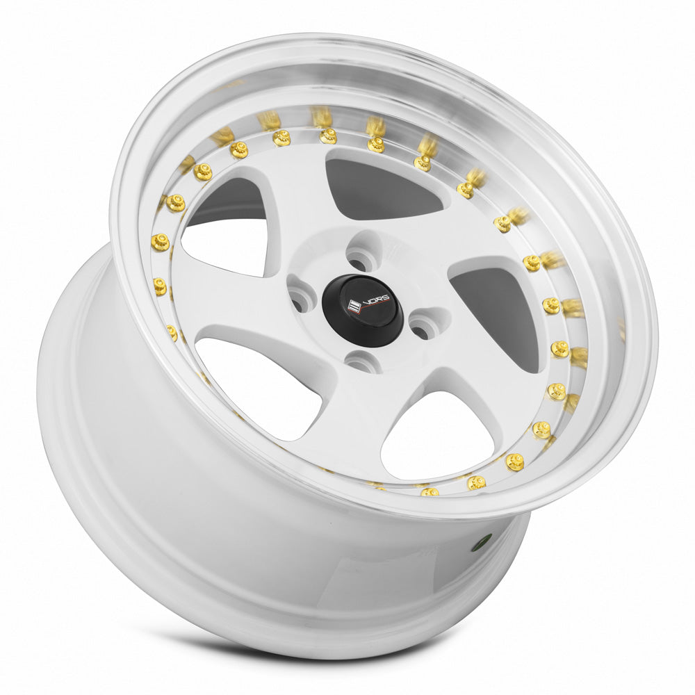Vors VR2 White Machine Lip Gold Rivet