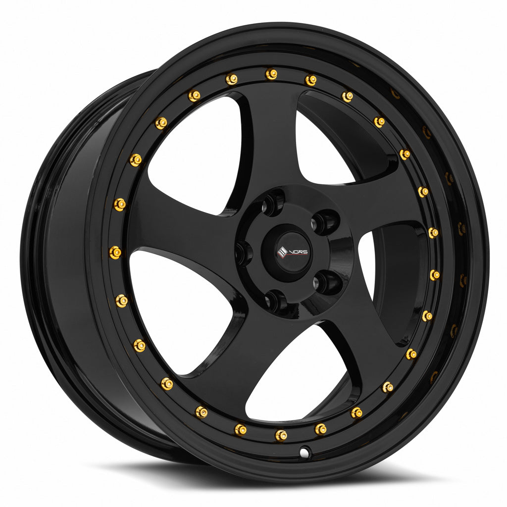 Vors VR2 All Black Gold Rivet