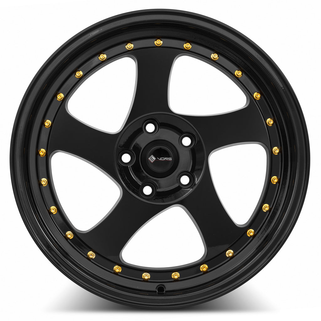 Vors VR2 All Black Gold Rivet