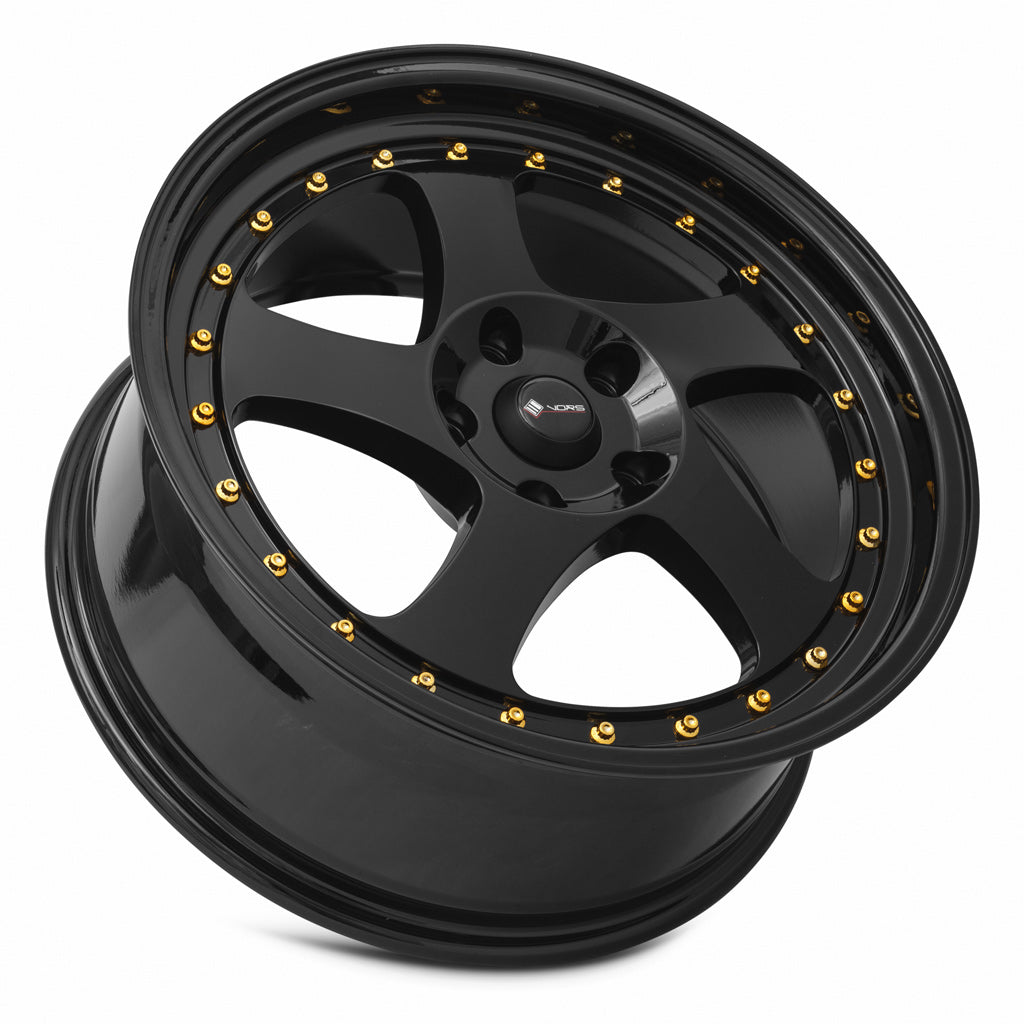 Vors VR2 All Black Gold Rivet