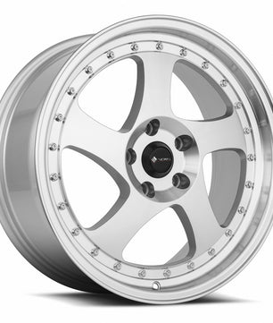 Vors VR2 Silver Machine Face Lip Chrome Rivet