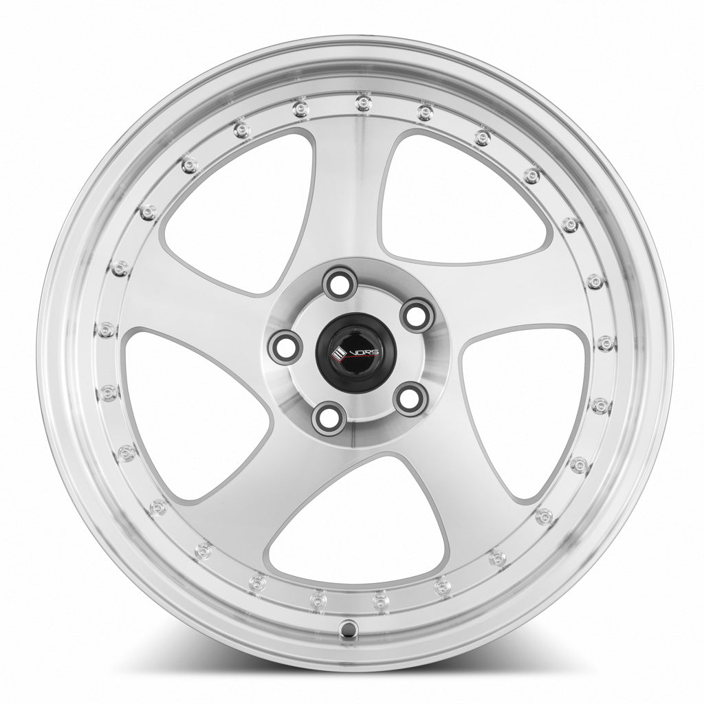 Vors VR2 Silver Machine Face Lip Chrome Rivet