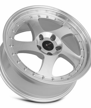 Vors VR2 Silver Machine Face Lip Chrome Rivet