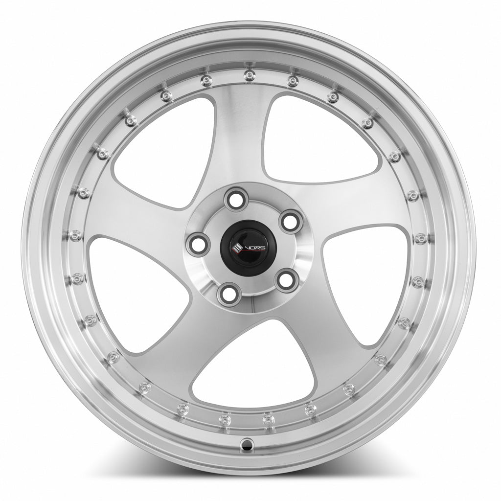 Vors VR2 Silver Machine Face Lip Chrome Rivet