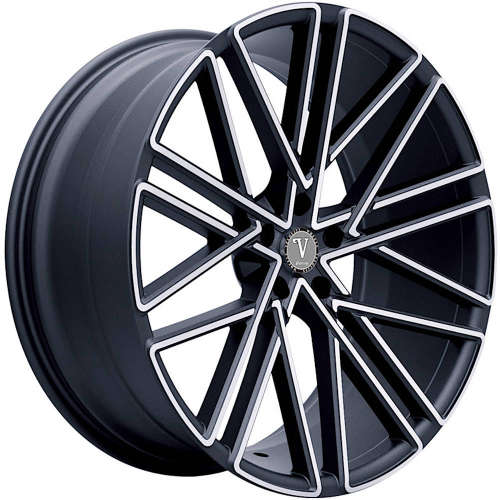 Velocity VW28 Gloss Black with Machined Spoke Faces