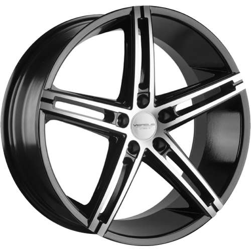 Versus Racing VS453 Gloss Black with Machined Spoke Faces