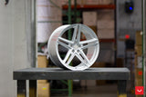 Vossen VFS-5 20x10.5 +27 Metallic Gloss Silver premium Euro wheel