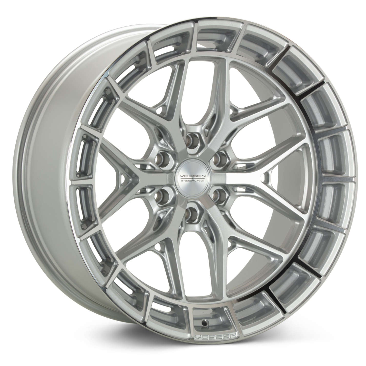 Vossen HFX-1 Silver with a Machined Polished Lip Ring