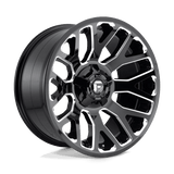 Fuel 1PC D607 WARRIOR 20x9 +20mm Gloss Black Milled