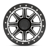 Black Rhino Powersports WEBB UTV 14x7 +51mm Gloss Black with Machined Face
