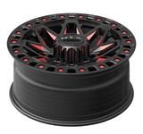 RTX ZION Gloss Black Milled Red