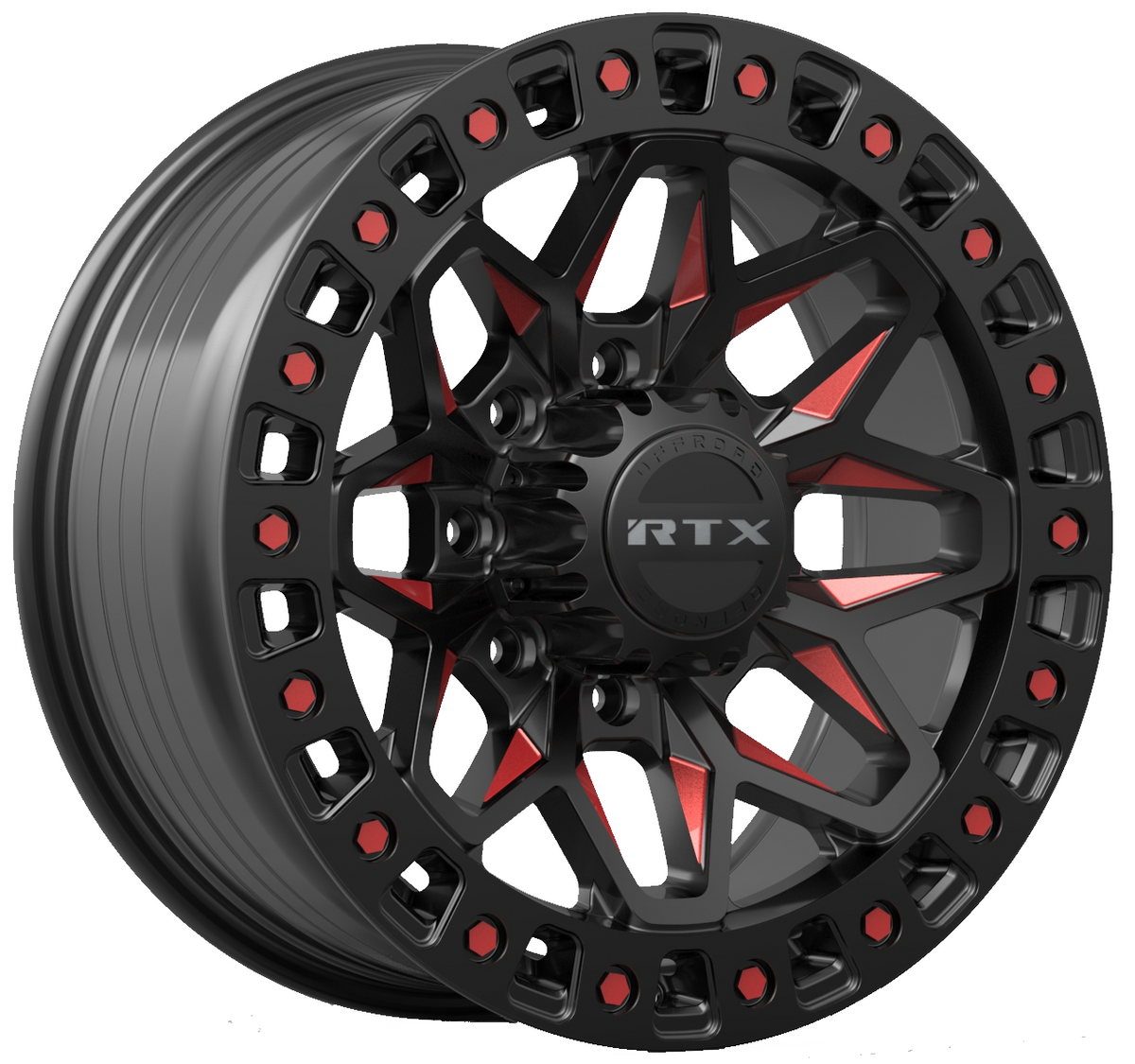 RTX Offroad ZION Black Milled Red wheel