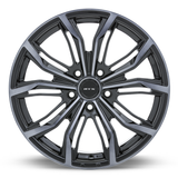 RTX Black Widow 18x8 Black Machined Grey premium Euro wheel