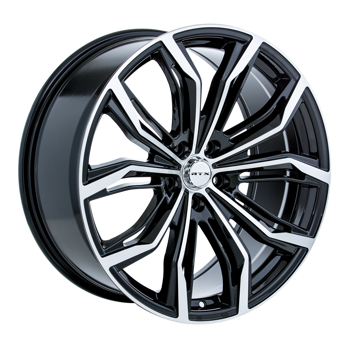 RTX BLACK WIDOW Black Machined wheel