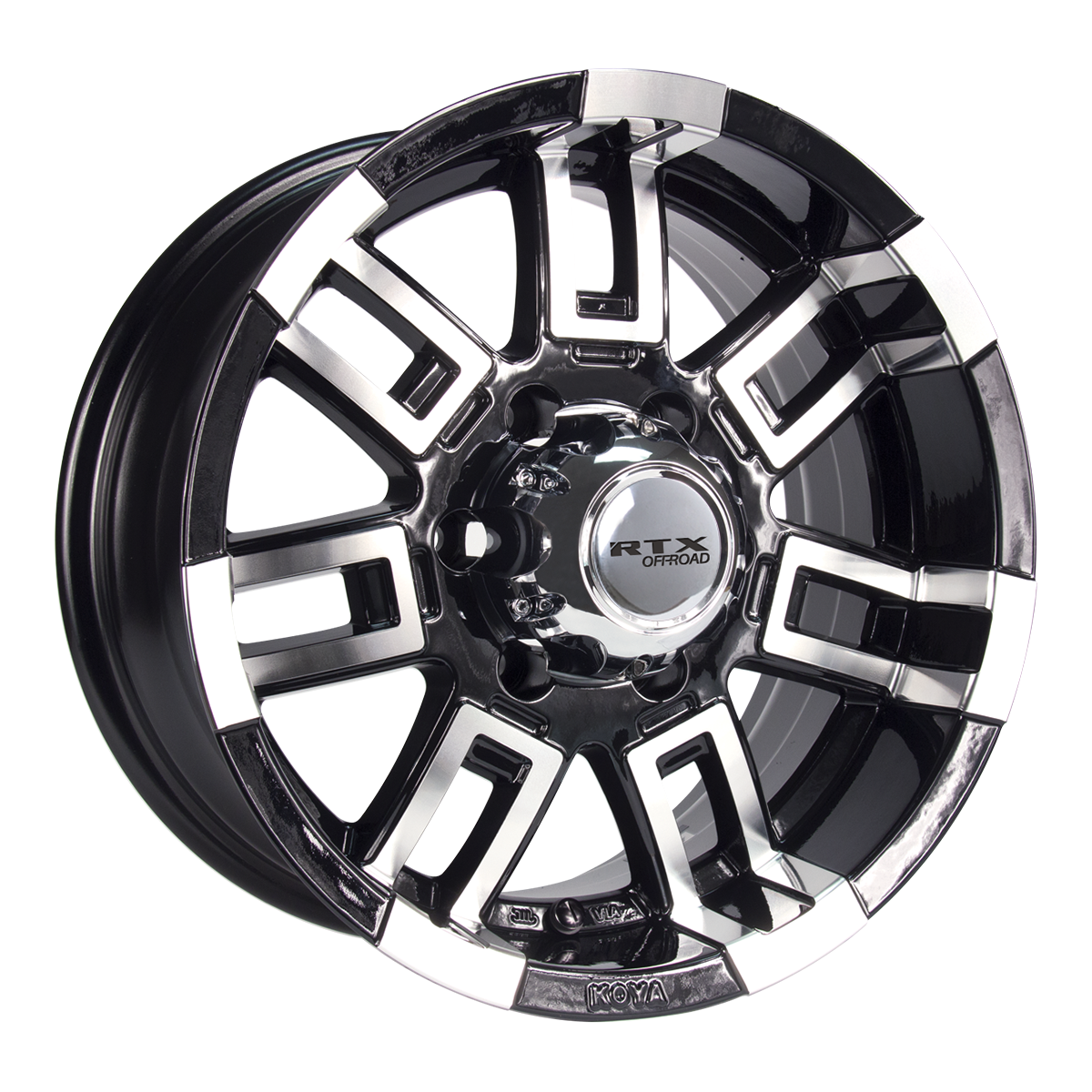 RTX CRUSH Black Machined wheel