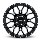 RTX Claw Offroad Gloss Black Milled with Rivets