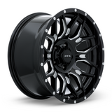 RTX Claw Offroad Gloss Black Milled with Rivets
