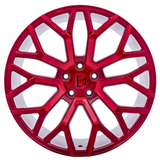 Deutschman Design D01 Red Machined wheel