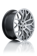 Deutschman Design D01 20x10 +35 Silver Machined premium truck wheel